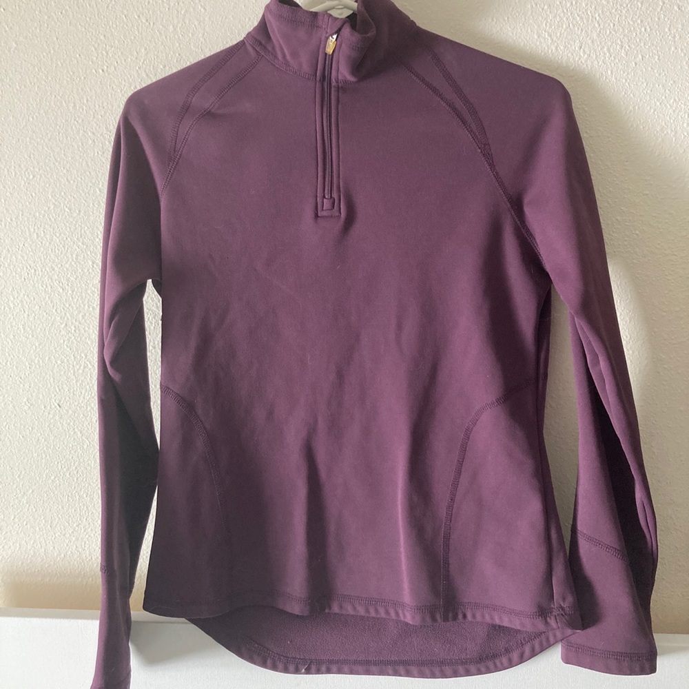 Purple Alpine Design Fleece Lined Pullover Sz S